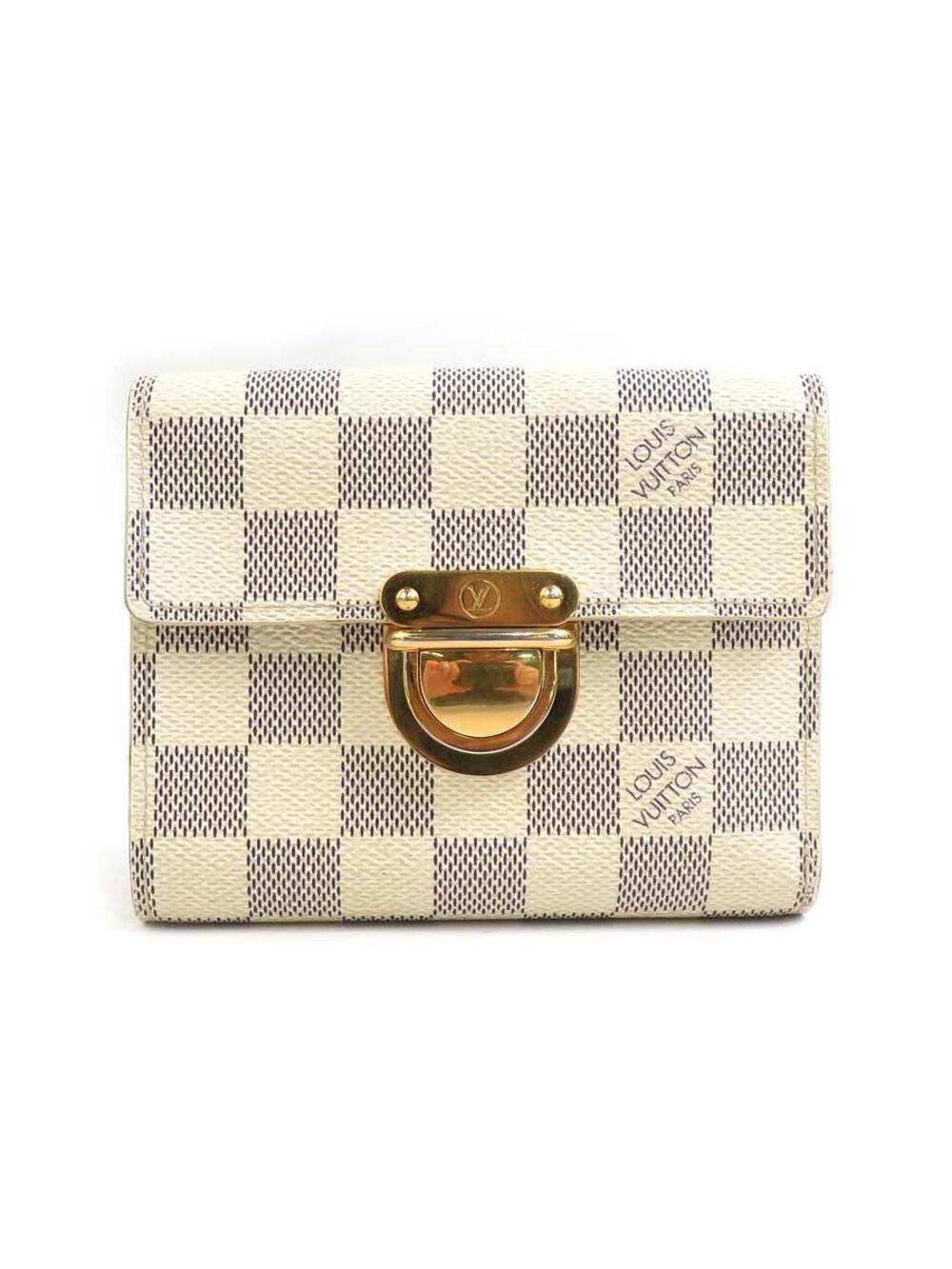 Auth Louis Vuitton Damier Azur Bifold #302812L26B